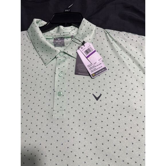 Callaway Opti Dri Polo Golf Shirt Men’s 2XLT Green NWT MSRP $54.50 - Picture 1 of 10